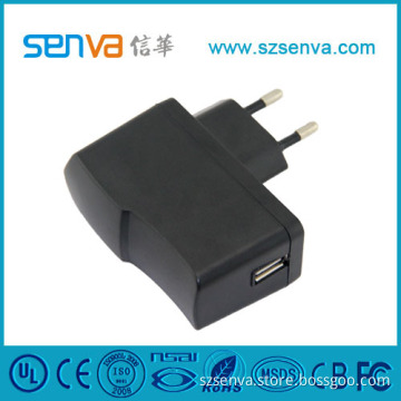 0.1A-2.5A USB AC DC Adapter with CE/RoHS (XH-18W-5V05-9)